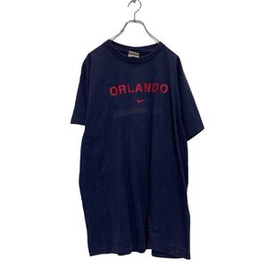 NIKE 半袖 プリントTシャツ XL ネイビー ナイキ ビッグサイズ クルーネック ORLAND 古着卸 アメリカ仕入 a605-6017