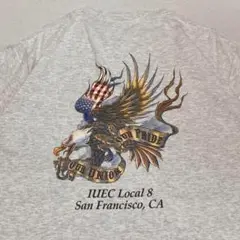 90s UNION LINE IUEC Local 8 企業 組合 Tシャツ