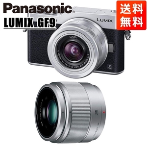 パナソニック Panasonic ルミックス DC-GF9 12-32mm 25mm ダブルレンズキット シルバー ミラーレス一眼 カメラ 中古