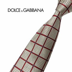 DOLBE＆GABBANA ネクタイ 格子柄 ドルチェ＆ガッパーナ USED 中古 m766