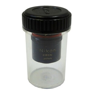 ☆動作確認済☆ NIKON Plan 4 顕微鏡 対物レンズ 0.1 160/- / 238236 / ニコン /領収証可