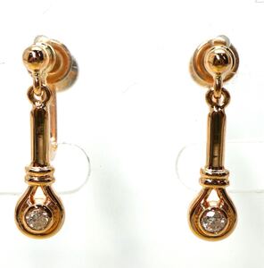 1円〜!!TASAKI(田崎真珠)《K14 天然ダイヤモンドイヤリング》J 約2.9g diamond earring jewelry EB4/EB4 E172