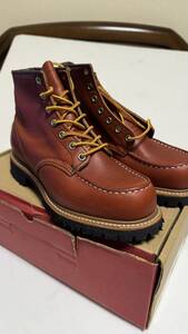 REDWING 8175 Classic Work 6inch Moc-toe/Lug-sole 　ビブラムソール　US7 新品未使用　レッドウィング