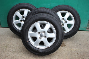 送料無料/条件付!!☆ファルケン製 ESPIA EPZ トヨタ 純正 185/70R14 185/70 14×6JJ 4穴/PCD100+45 ☆山/溝バリ溝/イボ付き!!