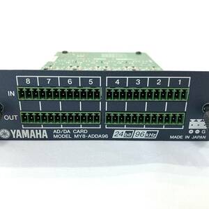 送料無料 美品 YAMAHA【MY8-ADDA96】96kHz対応/Mini-YGDAIカード/8chチャンネルアナログ入出力カード 動作品