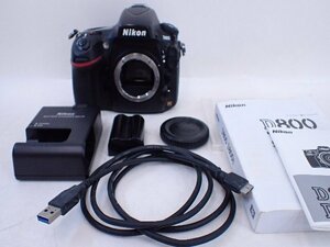 Nikon/ニコン FXフォーマット デジタル一眼レフカメラ D800 ボディ ニコンFマウント 説明書付 3630万画素 § 702A9-2