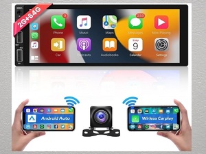 Hodozzy アンドロイド 13 2GB 64GB ナビ 1Din 無線 Carplay バックアップ カメラ 新品 Bluetooth Hodozzy 6.86inch GPS Navi Wi-Fi FM RDS