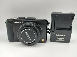 【美品】パナソニック Panasonic LUMIX ルミックス DMC-LX7 ブラック コンパクトデジタルカメラ バッテリー 充電器 メモリカード付き J828