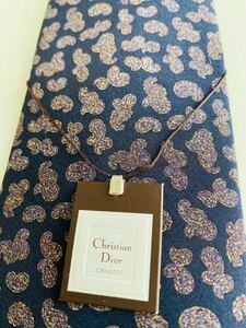 Christian Dior ネクタイ シルク100% タグ付き袋入り未使用品！