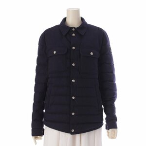 【モンクレール】Moncler　23SS MIRMANDIX カシミヤ ウール ダウンジャケット アウター ネイビー 1 【中古】【正規品保証】208092