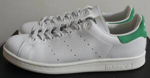 美品 スタンスミス 2014年製 JP28.0cm 白×緑 D67361 生産終了 天然皮革 アディダス adidas stansmith ホワイト×グリーン 本革 D品番