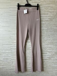 「L」NIKE ナイキ ハイウエスト RIBBED JERSEY パンツ