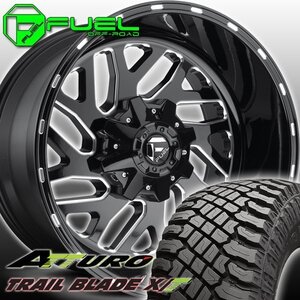 FUEL D581 Triton ハマー H2 H1 HUMMER 新品 22x12J 22×12J 22インチマッドタイヤホイールセット ATTURO TRAIL BLADE XT 325/50R22