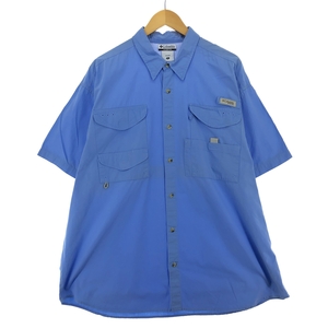 古着 コロンビア Columbia PFG 半袖 フィッシングシャツ メンズXXL /eaa447505 【SS2409_30%】