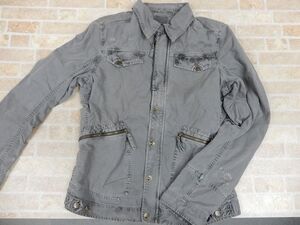 未使用品! DIESEL/ディーゼル ジップアップ ミリタリージャケット Lサイズ 【1333y2】