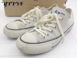 ◇ ◎ CONVERSE 1CL642 ALL STAR THE NEW DENIM PROJECT OX スニーカー シューズ サイズ23.5cm アイボリー系 レディース