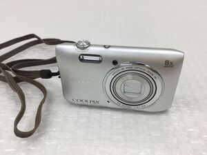 D730-60　動作確認済み　Nikon ニコン Coolpix S3600 コンパクトデジタルカメラ　クリスタルシルバー 　バッテリー/SDHCカード付属　