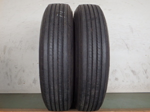 225/80R17.5 123/122L ダンロップ SP330K 中古 9.9分山 2本セット サマータイヤ 2017年製 L14595