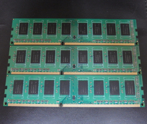 mem233 ラベル無 2GB×3枚=6GB DDR3 中古品