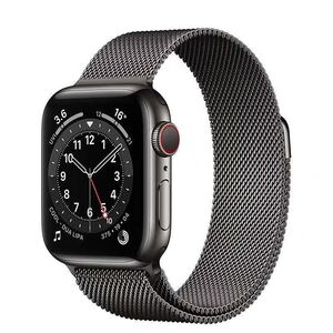 Apple Watchアップルウォッチ バンド38/40/41mm 交換ベルト　金属ステンレス　磁石留め　シリーズ2345678SE対応　工具不要　黒　ブラック