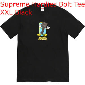 中古 XXL Supreme Hardies Bolt Tee シュプリーム ハーディーズ ボルト Tシャツ ブラック Black 黒　最安値 即発送 ノースフェイス 2XL