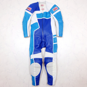 極美品 NANKAI LEATHER RACING SUIT 南海 ナンカイ MFJ公認 レーシングスーツ 革ツナギ Sサイズ