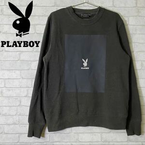 PLAYBOY プレイボーイ ワンポイントロゴ スウェット クルーネック