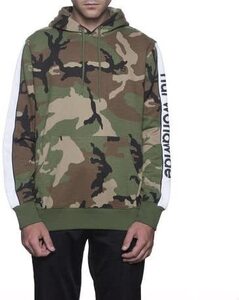 HUF Worldwide Pullover Hoodie Woodland Camo M パーカー