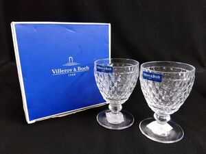 N514 【Villeroy & Boch ビレロイ＆ボッホ ペアワイングラス2客】/60