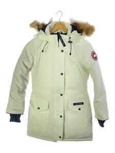 CANADA GOOSE◆TRILLIUM PARKA/ダウンジャケット/XS/ポリエステル/WHT/無地/6660LA