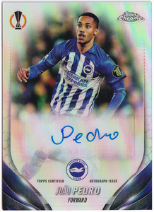 【ジョアン ペドロ/Joao Pedro】2023-24 Topps Chrome UEFA Club Competitions Auto 直筆サイン