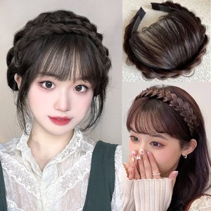 ヘッドバンド前髪 カチューシャ前髪 前髪ウィッグヘアアクセサリー 前髪かつらヘッドバンド