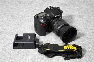 NIKON ニコン D7100+AF-S NIKKOR 18-55 +バッテリー +充電器 +ストラップ （USED：画面に傷あり）