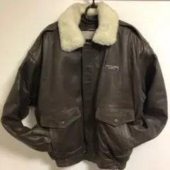 HOUSTON ハラジュクマザー G-1 レザーフライトジャケット 古着 L