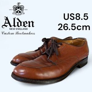 Alden ドレスカーフ US8.5 26.5cm Vチップ　ダークブラウン