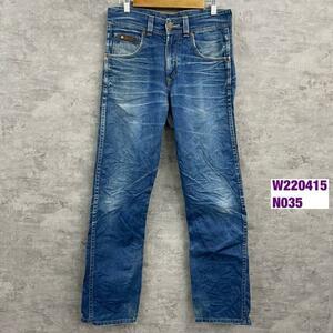 Wrangler ラングラー デニムジーンズパンツ ライトブルー ジップフライ W30L32 実寸W33in 41LC27A USA 海外輸入 古着 W220417-N035