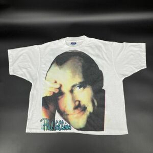 Vintage 94 Phil Collins World Tour back/front single stitch tee marked XL 海外 即決