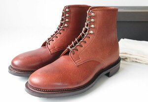 ★未使用 VIBERG ◆ レースアップ ブーツ ブラウン サイズ7 (靴クリーム付) 定18万円 クードゥー レザー ミニタリー ヴァイバーグ ◆482