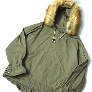 新品3.9万 JOURNAL STANDARD TRISECT-2 ジャーナルスタンダード Mountain Troop Anorak ファー付き マウンテン アノラック M カーキ 