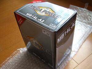 新品バッテリー　MEGA POWER GSユアサ品番 YB14L-A2 互換 初期充電済み CB750F Z1000 Z1 GPZ900R GPZ750R Z750FX GSX1100カタナ 