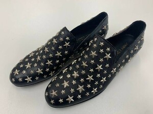 【正規品、極美品】JIMMY CHOO ジミーチュウ SLOANE スタースタッズ レザー ローファー 