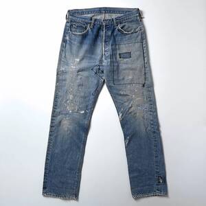 60s BIGE オリジナル LEVI’S 501 ビンテージ W34 ビッグE 足長R 8刻印 グランジ 1960年代 Big E セルビッチ 耳 ジーンズ デニムパンツ