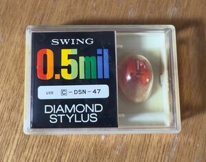 ◆新古レコード針.未使用品◆SWING 0.5 Mil C-DSN-47 コロムビア-47 レコード針 交換針 .激安