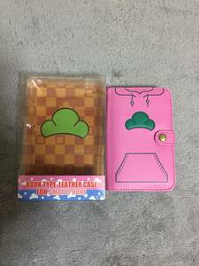 ★【未使用】おそ松くん スマホケース 手帳型 非売品 アニメグッズ 携帯 BOOK TYPE LEATHER CASE プライズ品 ゲーセン ★