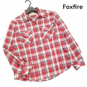 Foxfire フォックスファイヤー 通年 ポリ&コットン♪ 長袖 トランスウェット チェック シャツ Sz.L　レディース アウトドア　K4T00477_4#C