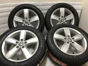 ★極上！ほぼ新品★VW純正ホイール冬タイヤ VRX ゴルフ8/7.5/7 16in6.5J+48 205/55R16 ゴルフ7.5/7 ゴルフ6/5 ヴァリアント トゥーランA3