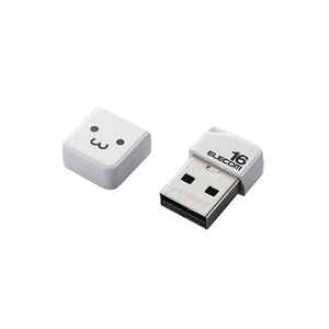 【5個セット】エレコム USBメモリ/USB2.0/小型/キャップ付/16GB/ホワイト MF-SU2B16GWHFX5 /l