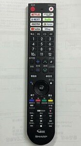 シャープ ４K液晶TV用リモコン GB402SA 動作良好品 キレイ②