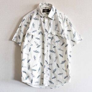 【雰囲気抜群】RRL【PRINTED WORK SHIRTS】S ワークシャツ ダブルアールエル 2407436