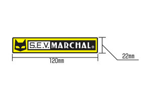 MARCHAL　マーシャル　ロゴステッカー　120mm　幅120mm×高さ22mm　バイク　旧車　猫　デカール　7009